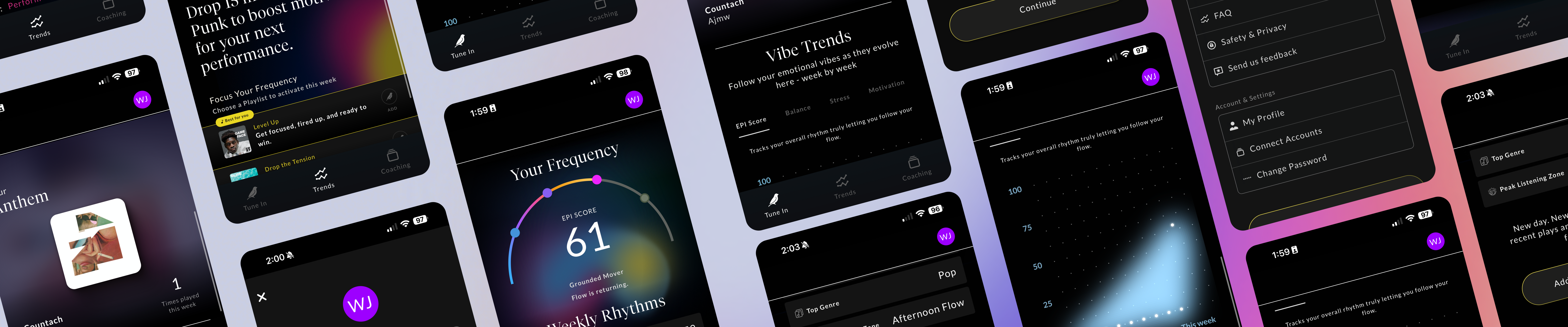 CHRP app screenshots