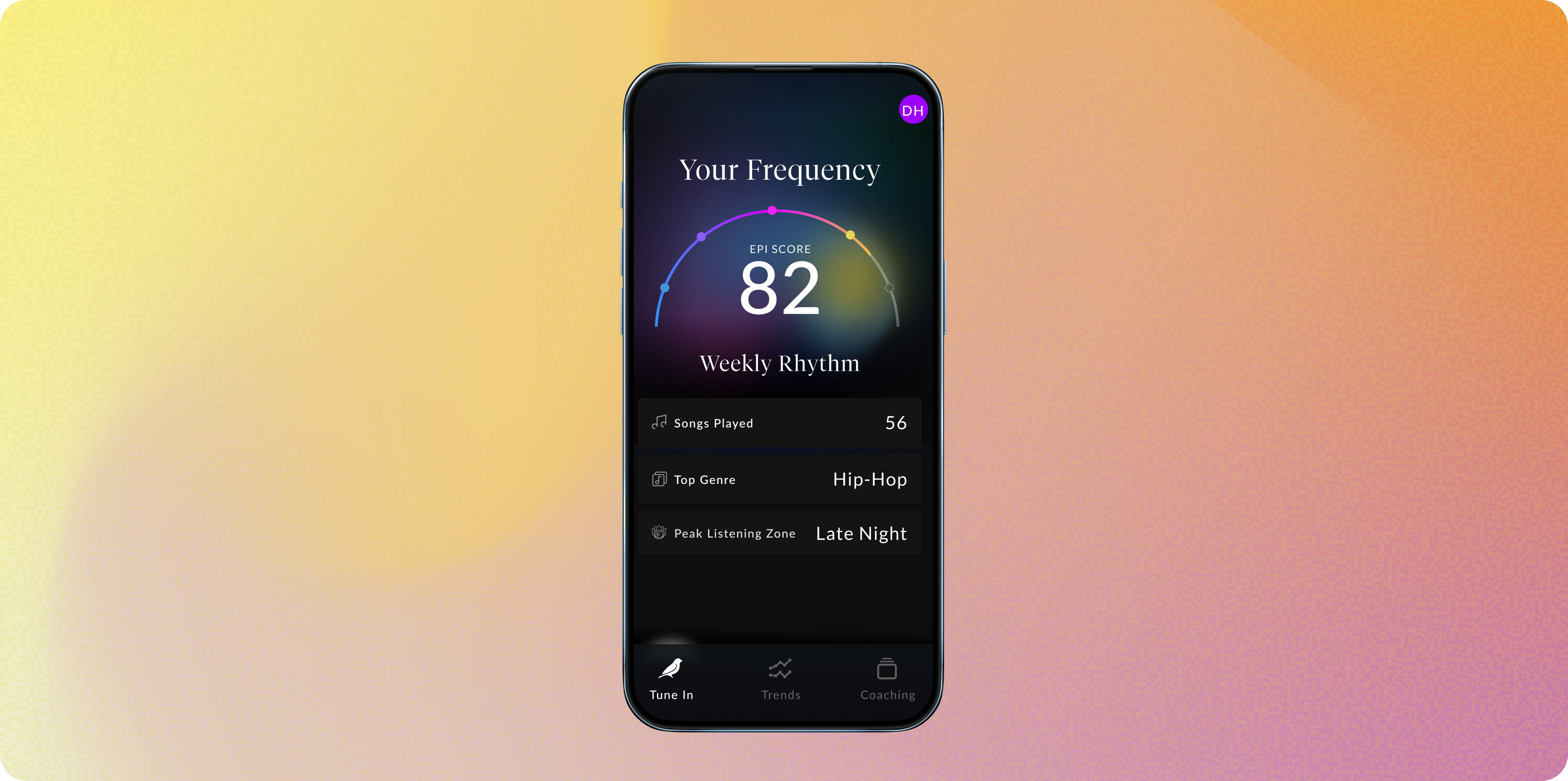 Sign up + connect your music
